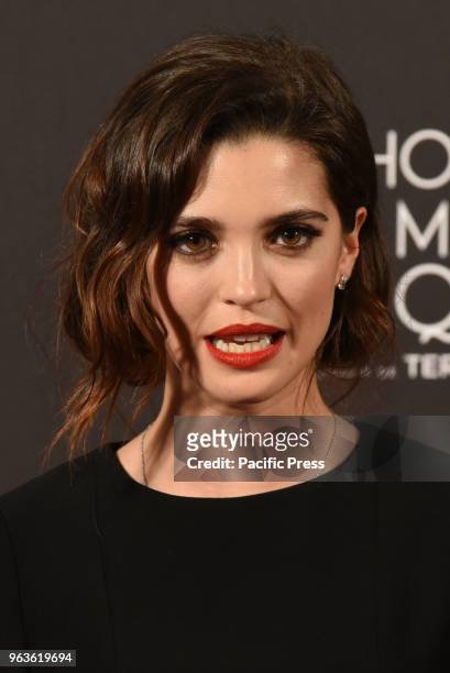 The Portuguese actress Joana Ribeiro poses for media during the premiere 'The Man Who Killed Don Quixote' in Madrid.