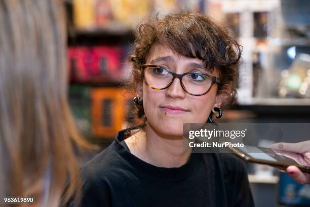 Performance of two Spanish painters where they show how they did their work during the presentation of the 'Loving Pablo' DVD at El Corte Ingles de...