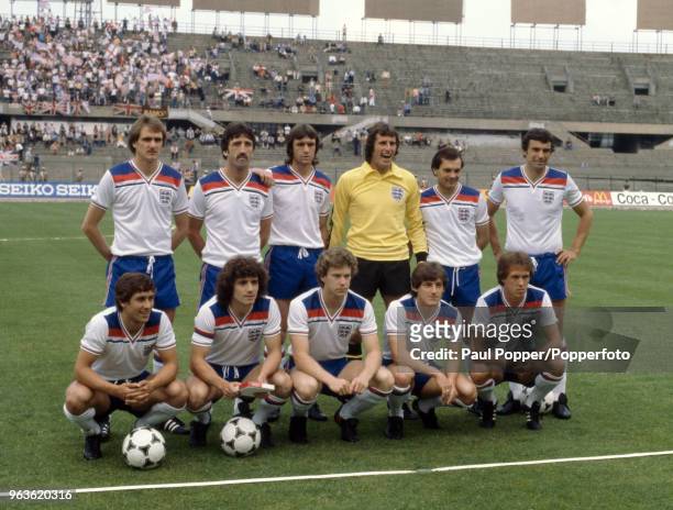 England line up for a group photo before the UEFA Euro 1980 group game between Belgium and England at the Stadio Olimpico Grande Torino on June 12,...