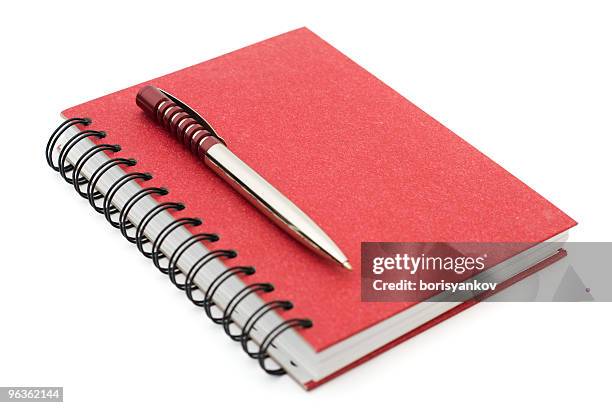 pen & notebook - spiral binding stock pictures, royalty-free photos & images