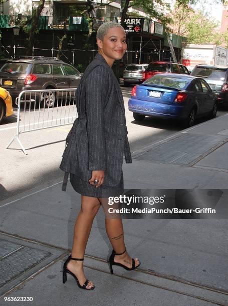 Kiersey Clemons is seen on May 29, 2018 in New York City.