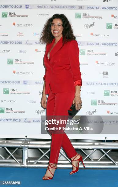 Luisa Ranieri attends a photocall ahead of the Nastri D'Argento nominees presentation at Maxxi Museum on May 29, 2018 in Rome, Italy.