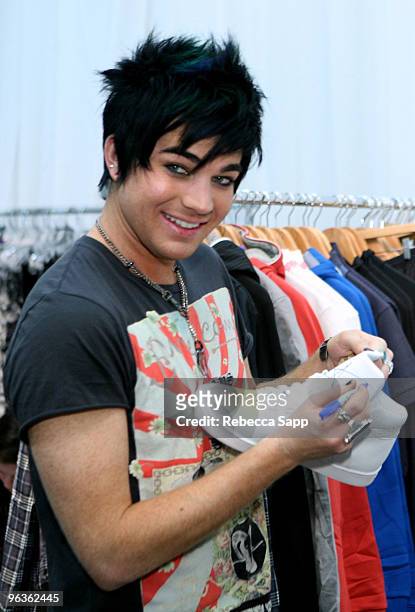 Singer Adam Lambert attends GRAMMY Style Studio Day 3 at Smashbox West Hollywood on January 29, 2010 in West Hollywood, California.