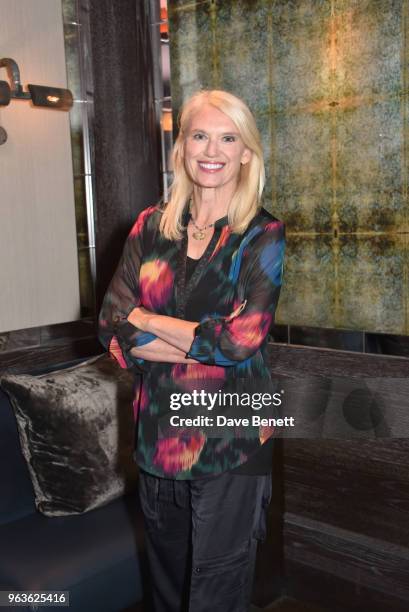 Anneka Rice attends the press night after party for Nina Raine's "Consent " at 100 Wardour St on May 29, 2018 in London, England.