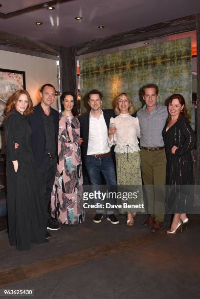 Clare Foster, Stephen Campbell Moore, Sian Clifford, Lee Ingleby, Claudie Blakley, Adam James and Heather Craney attend the press night after party...