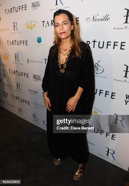 Sophie Duez attends the press night after party for "Tartuffe " at Savini at Criterion on May 29, 2018 in London, England.