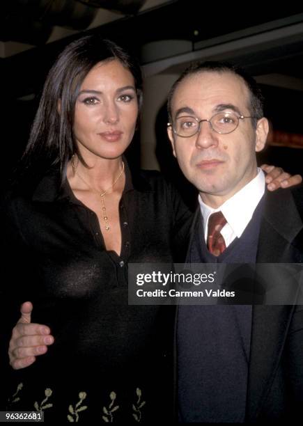 Monica Bellucci and director Giuseppe Tornatore