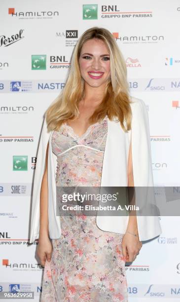 Carolina Rey attends a photocall ahead of the Nastri D'Argento nominees presentation at Maxxi Museum on May 29, 2018 in Rome, Italy.