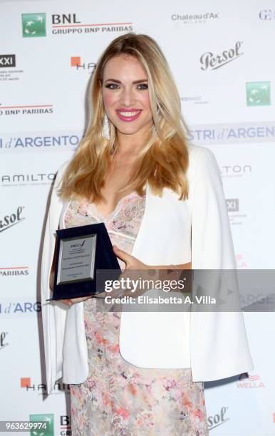 Carolina Rey attends a photocall ahead of the Nastri D'Argento nominees presentation at Maxxi Museum on May 29, 2018 in Rome, Italy.