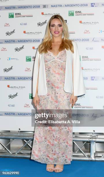 Carolina Rey attends a photocall ahead of the Nastri D'Argento nominees presentation at Maxxi Museum on May 29, 2018 in Rome, Italy.