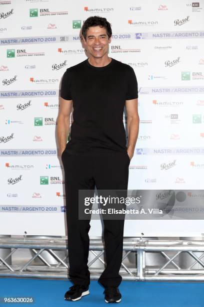 Alessandro Gassman attends a photocall ahead of the Nastri D'Argento nominees presentation at Maxxi Museum on May 29, 2018 in Rome, Italy.