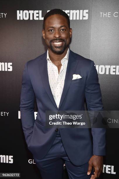 Sterling K. Brown attends the screening of "Hotel Artemis" at Quad Cinema on May 29, 2018 in New York City.