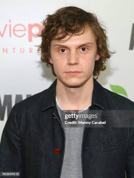 Evan Peters attends the New York Premiere of "American Animals" at Regal Union Square on May 29, 2018 in New York City.