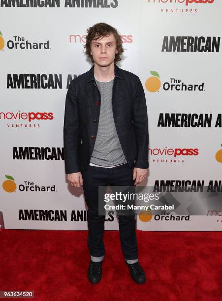 Evan Peters attends the New York Premiere of "American Animals" at Regal Union Square on May 29, 2018 in New York City.