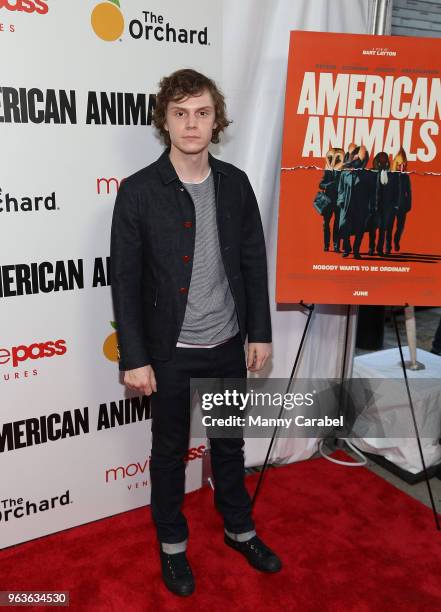 Evan Peters attends the New York Premiere of "American Animals" at Regal Union Square on May 29, 2018 in New York City.