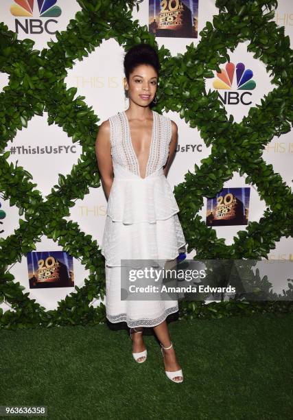 Actress Susan Kelechi Watson arrives at 20th Century Fox Television and NBC's "This Is Us" FYC screening and panel at The Theatre at Ace Hotel on May...