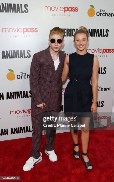 Barry Keoghan and Shona Guerin attend the New York Premiere of "American Animals" at Regal Union Square on May 29, 2018 in New York City.