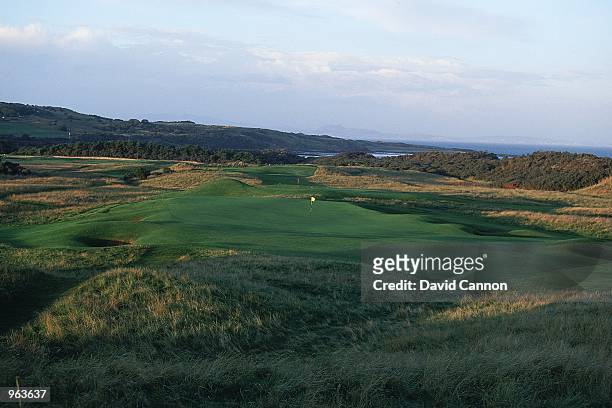 General view of the Par 4, 12th hole at the Muirfield Golf and Country Club at Gullane in Edinburgh, Scotland. \ Mandatory Credit: David Cannon...