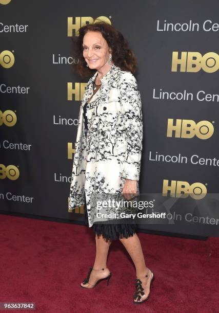 Gala Co-Chair Diane von Furstenberg attends the 2018 Lincoln Center American Songbook gala honoring HBO's Richard Plepler at Alice Tully Hall,...