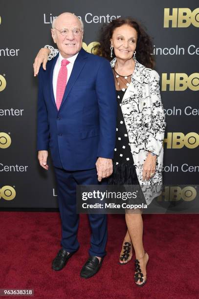 Gala Co-chairs Barry Diller and designer Diane von Furstenberg attend Lincoln Center's American Songbook Gala at Alice Tully Hall on May 29, 2018 in...