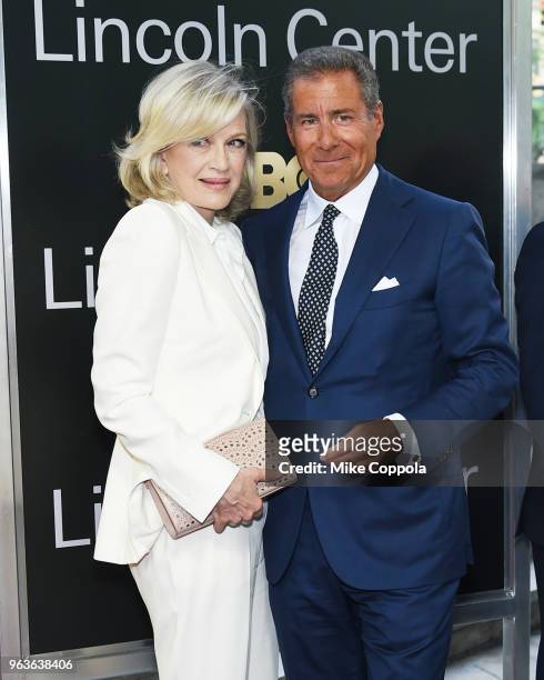 Journalist Diane Sawyer and gala honoree Richard Plepler attend Lincoln Center's American Songbook Gala at Alice Tully Hall on May 29, 2018 in New...