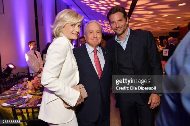 Journalist Diane Sawyer, producer Lorne Michaels and actor Bradley Cooper attend Lincoln Center's American Songbook Gala at Alice Tully Hall on May...