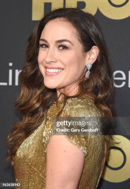 Actress and singer Alison Luff attends the 2018 Lincoln Center American Songbook gala honoring HBO's Richard Plepler at Alice Tully Hall, Lincoln...