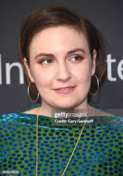 Actress Lena Dunham attends the 2018 Lincoln Center American Songbook gala honoring HBO's Richard Plepler at Alice Tully Hall, Lincoln Center on May...