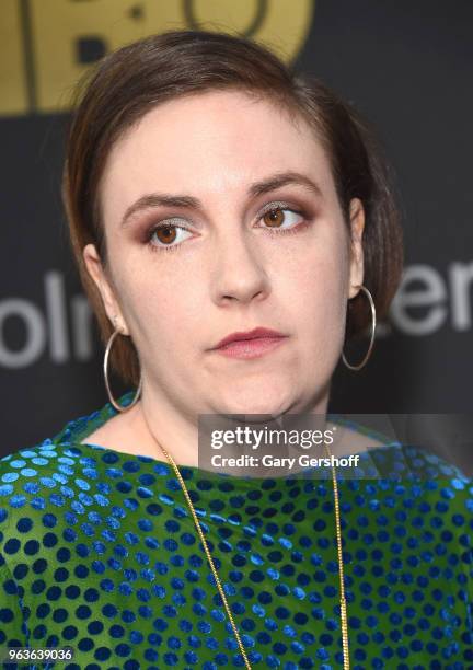 Actress Lena Dunham attends the 2018 Lincoln Center American Songbook gala honoring HBO's Richard Plepler at Alice Tully Hall, Lincoln Center on May...