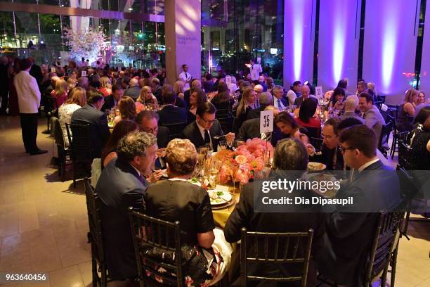 View of the dining space during Lincoln Center's American Songbook Gala at Alice Tully Hall on May 29, 2018 in New York City.