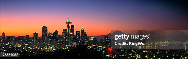 seattle, washington, usa - space needle stock pictures, royalty-free photos & images