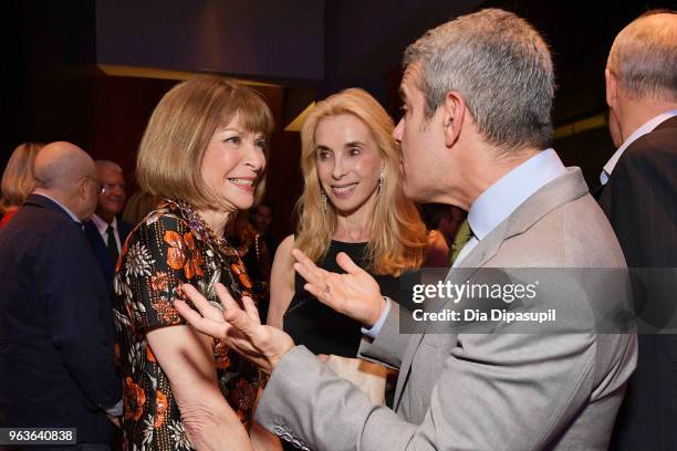Editor-in-chief of Vogue Anna Wintour and television personality Andy Cohen attend Lincoln Center's American Songbook Gala at Alice Tully Hall on May...