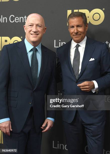 Partner, managing director and co-chairman of Creative Artists Agency, Bryan Lourd and event honoree, Chairman & CEO of HBO Richard Plepler attend...