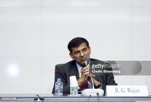 Raghuram Rajan, former governor of the Reserve Bank of India , attends a conference hosted by the Bank of Japan and the Institute for Monetary and...