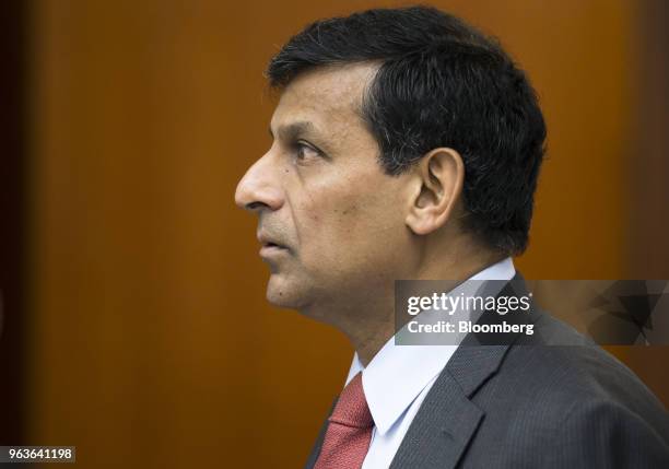 Raghuram Rajan, former governor of the Reserve Bank of India , arrives for a conference hosted by the Bank of Japan and the Institute for Monetary...