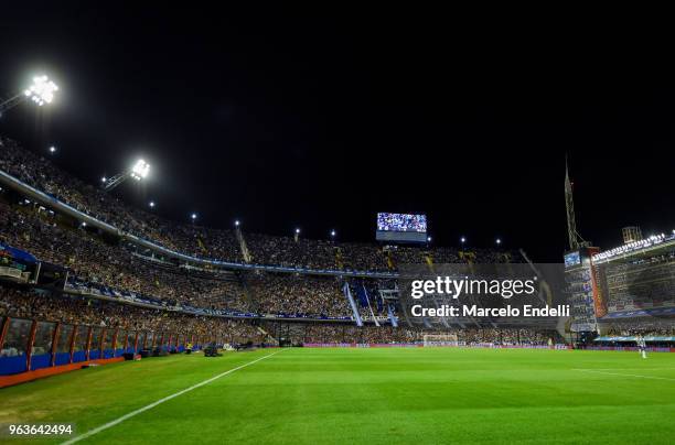 View of Alberto J. Armando Stadium during an international friendly match between Argentina and Haiti at Alberto J. Armando Stadium on May 29, 2018...