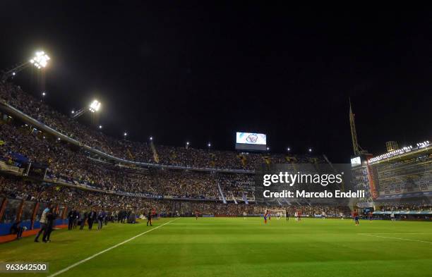 View of Alberto J. Armando Stadium during an international friendly match between Argentina and Haiti at Alberto J. Armando Stadium on May 29, 2018...
