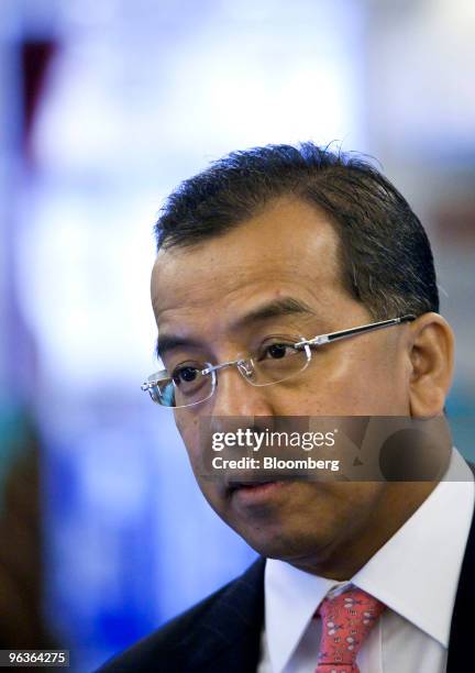 Emirsyah Satar, president director of PT Garuda Indonesia, speaks during an interview at the Singapore Airshow, in Singapore, on Wednesday, Feb. 3,...