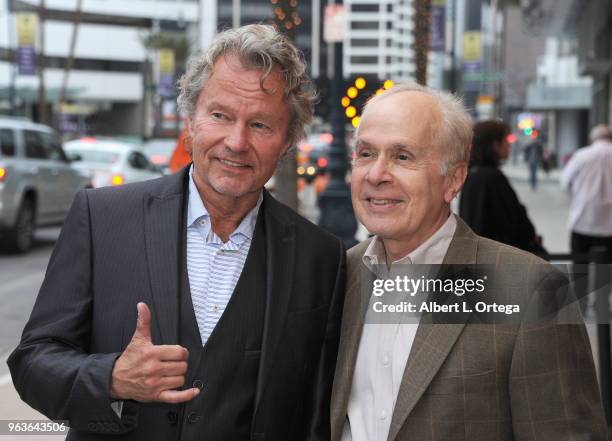 Actor John Savage and moderator Stephen Farber attend the 40th Anniversary Screening Of "The Deer Hunter" held at Ahrya Fine Arts Movie Theater on...