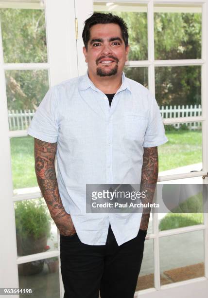 Chef Aaron Sanchez visits Hallmark's "Home & Family" at Universal Studios Hollywood on May 29, 2018 in Universal City, California.