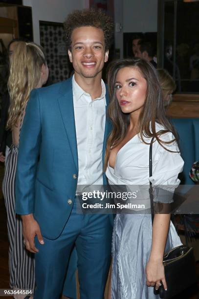 Actor Damon J. Gillespie and guest attend the screening after party for "Hotel Artemis" hosted by Global Road Entertainment with The Cinema Society...