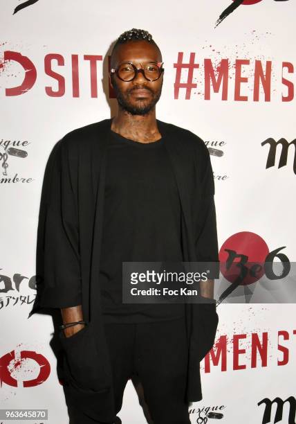 Football player Djibril Cisse attends BeO Antarez Concert at Nouveau Casino on May 29, 2018 in Paris, France.