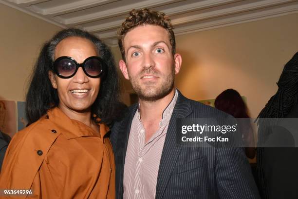 Vincent McDoom an dAdrien Casula attend FDF ParisMagazine Number 4th Cocktail on May 29, 2018 in Paris, France.