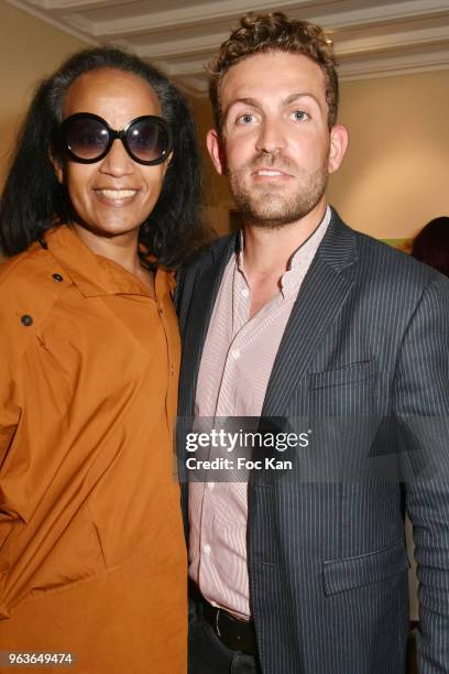 Vincent McDoom an dAdrien Casula attend FDF ParisMagazine Number 4th Cocktail on May 29, 2018 in Paris, France.