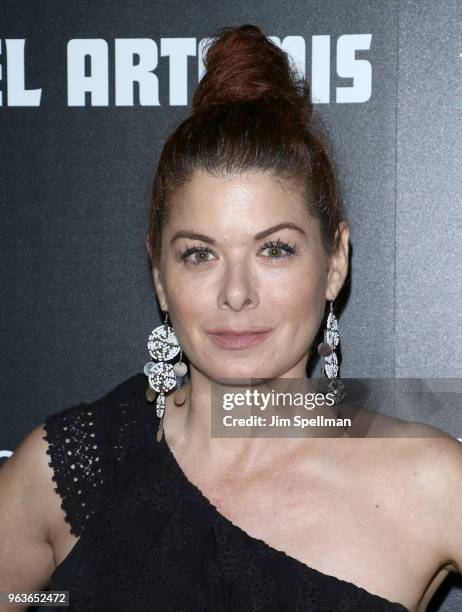 Actress Debra Messing attends the screening of "Hotel Artemis" hosted by Global Road Entertainment with The Cinema Society at the Quad Cinema on May...