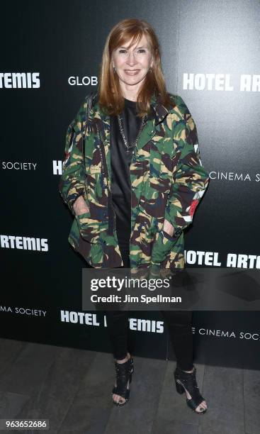 Designer Nicole Miller attends the screening of "Hotel Artemis" hosted by Global Road Entertainment with The Cinema Society at the Quad Cinema on May...