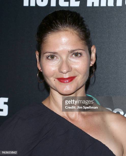 Actress Jill Hennessy attends the screening of "Hotel Artemis" hosted by Global Road Entertainment with The Cinema Society at the Quad Cinema on May...
