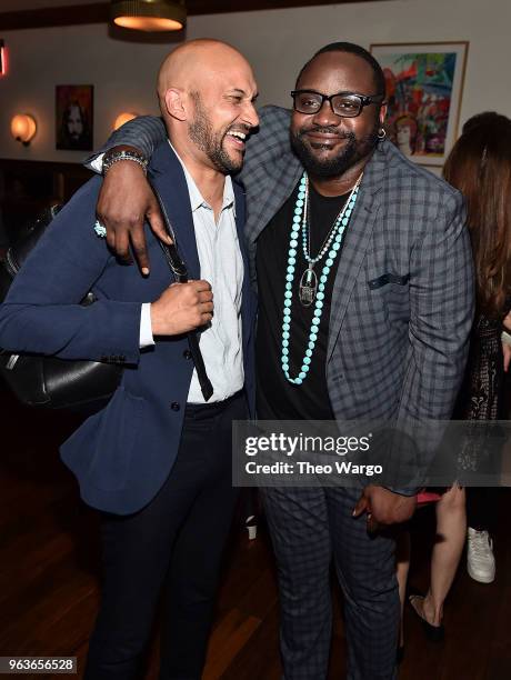 Keegan-Michael Key and Brian Tyree Henry attend the "Hotel Artemis" New York Screening - After Party at Society Cafe, at Walker Hotel Greenwich...