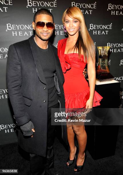 Usher and Beyonce attends Beyonce's First Fragrance Launch After Party for "Beyonce Heat" - Catch the Fever at 15 Union Square West on February 2,...