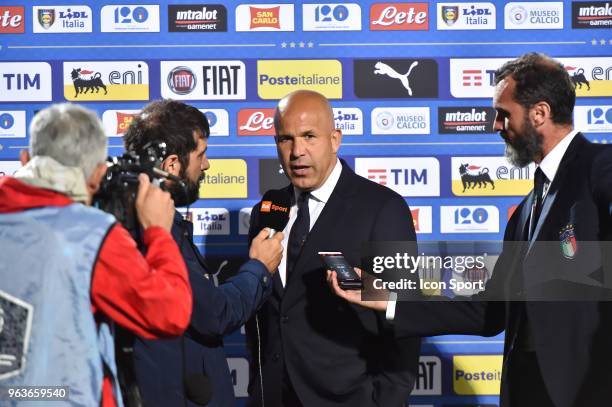 Luigi di Biaggio head coach of Italia during the U21 International Friendly match between France and Italy on May 29, 2018 in Besancon, France.